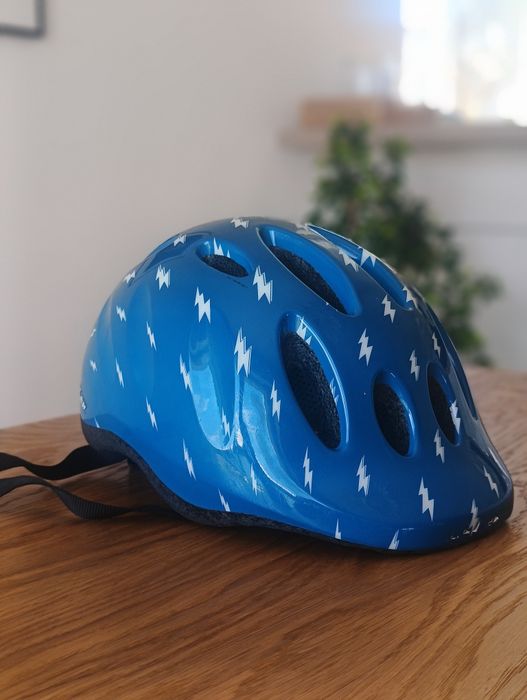 Kask dziecięcy LAZER MAX PLUS Blue Flash 49-56 cm