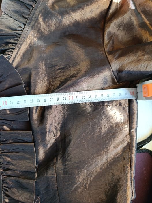 Koszula damska elegancka wieczorowa M brąz - złoto