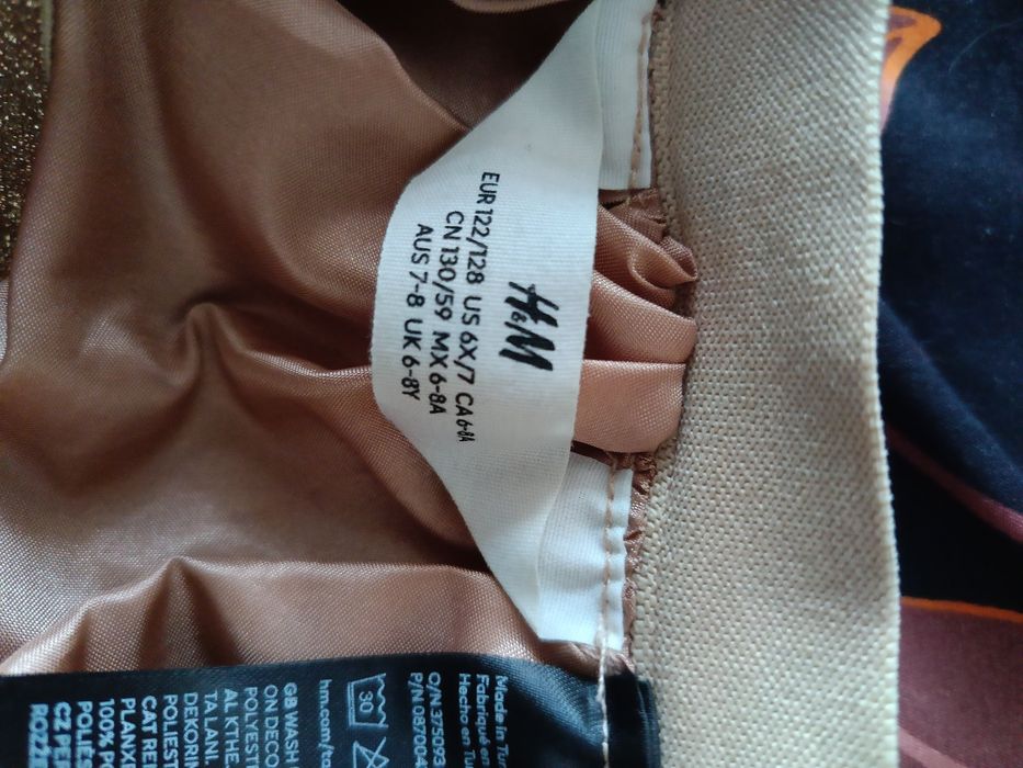 Spódniczka w panterkę dla dziewczynki z h&m 122 128