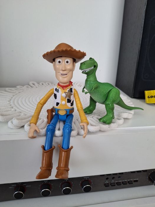 Toy Story figurki Woody Chudy Dinozaur Rex Pixar Mattel