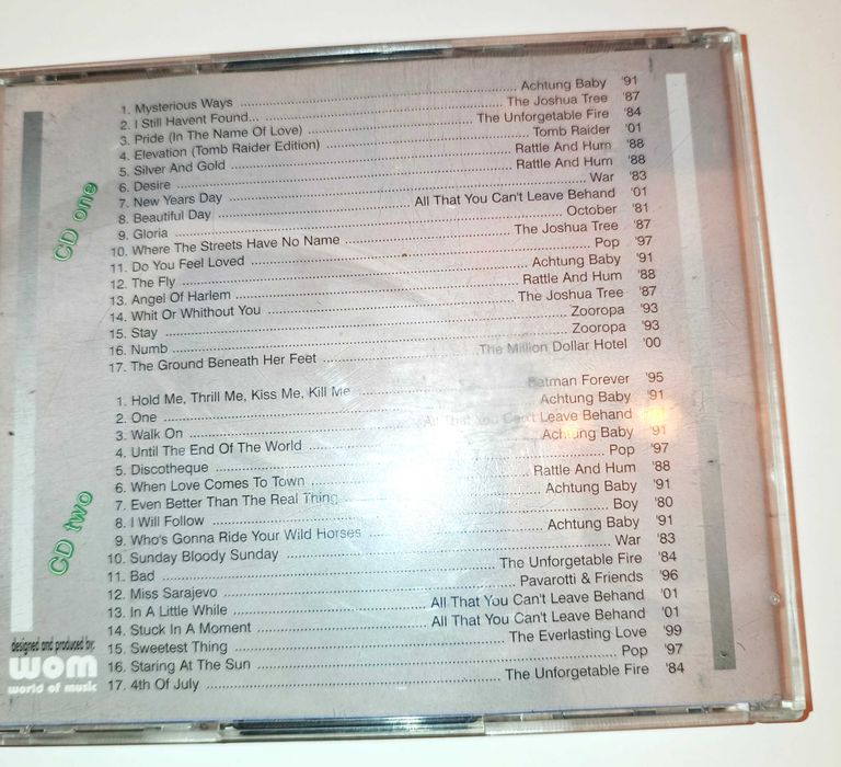 CD U2 mp3, greatest hits 2002, stan pudełka i płyty bardzo dobry