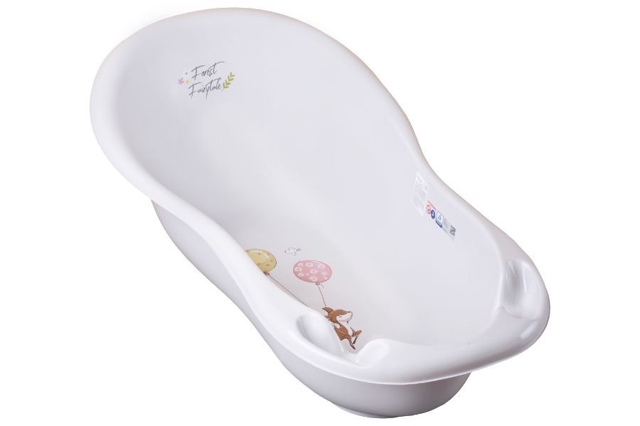 Wanna Dziecięca 102cm LUX Beżowa Leśna Opowieść Tega Do Kąpieli Niemowlaka Łazienka Dla Dzieci
