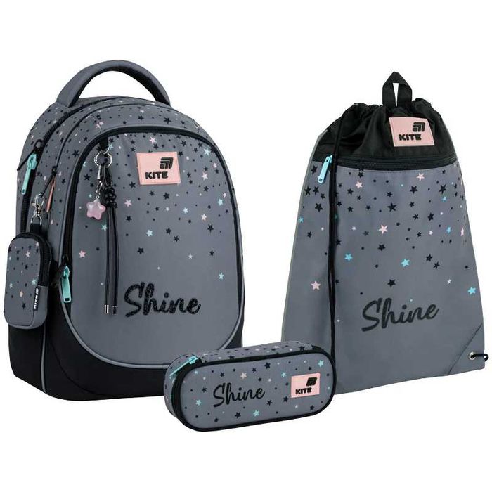 Шкільний набір Kite Education Shine (рюкзак, пенал, сумка). Уточнюйте ціну