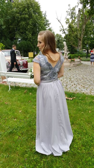 Długa suknia, druhna, roz. 40
