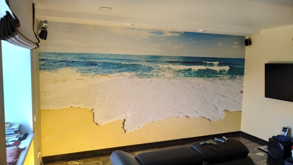 Поклійка шпалер, фотошпалер (поклейка обоев, фотообоев, багетов)