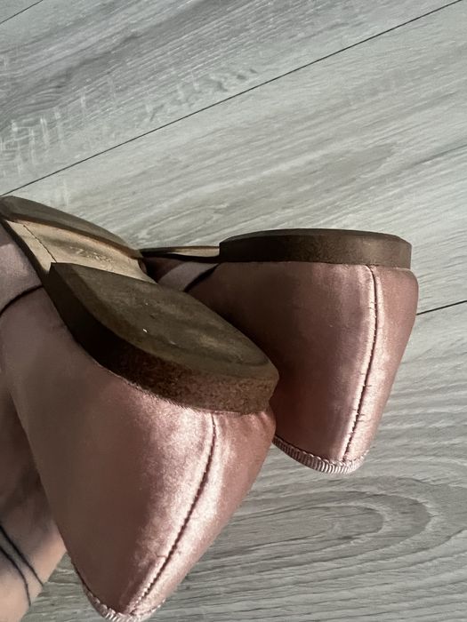 Сатиновые балетки/туфли Zara