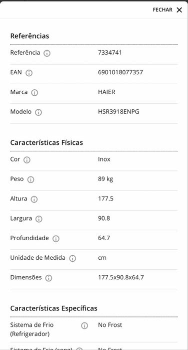 Frigorifico AMERICANO