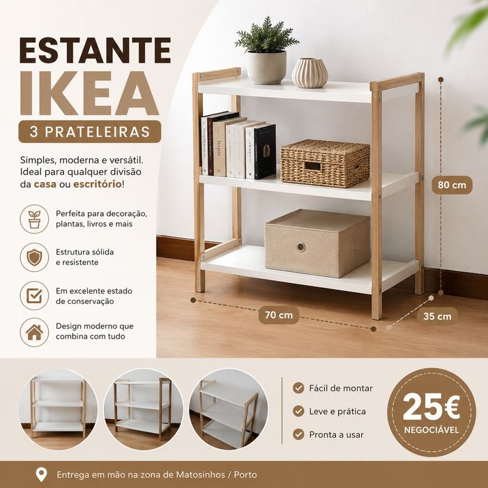Estante pequena do ikea