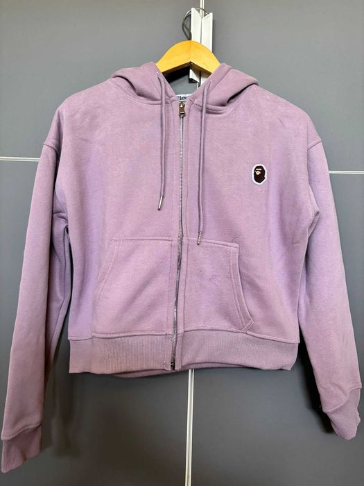 Camisola BAPE (A Bathing Ape) Roxa com Fecho - Tamanho M - Original