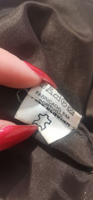 Casacos Gabardine em Pele Genuina