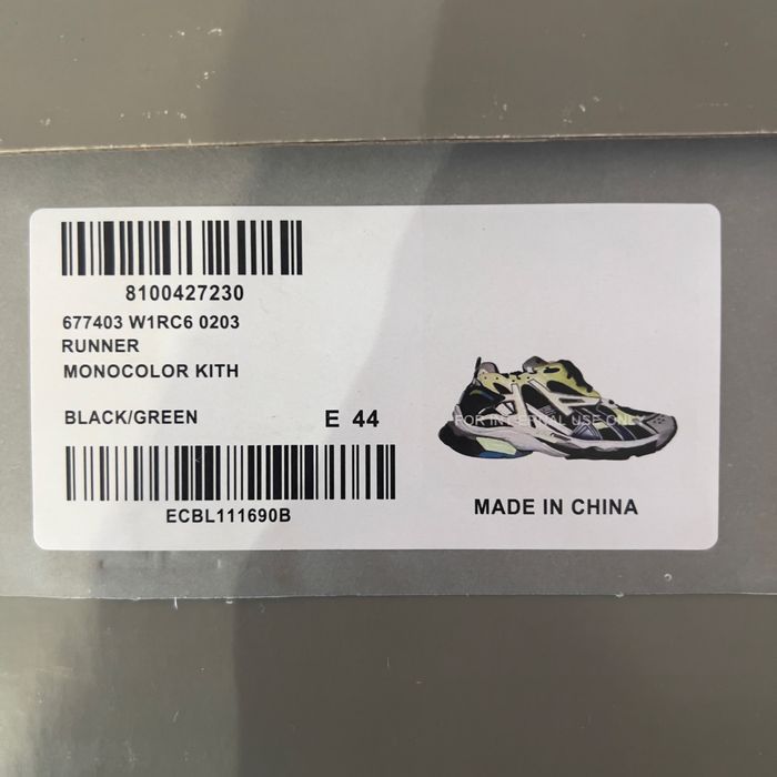 Balenciaga runner green black grey 44