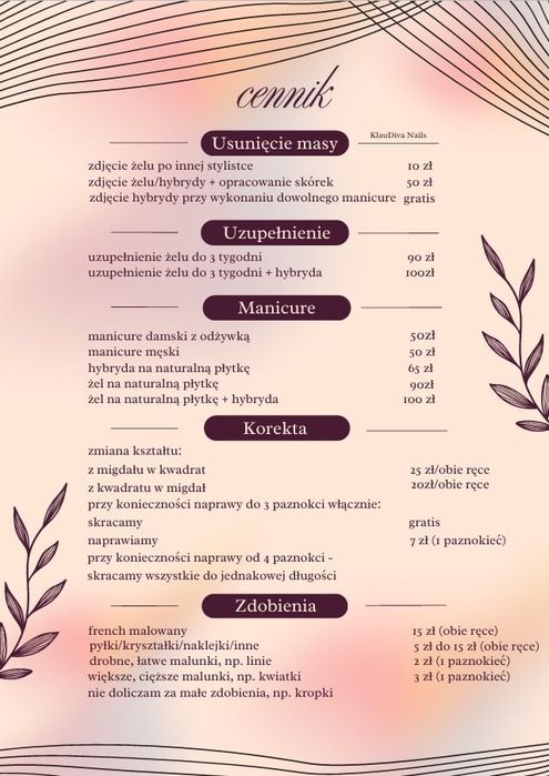 Manicure MUR BETON | hybrydowy | żelowy | zdobienia