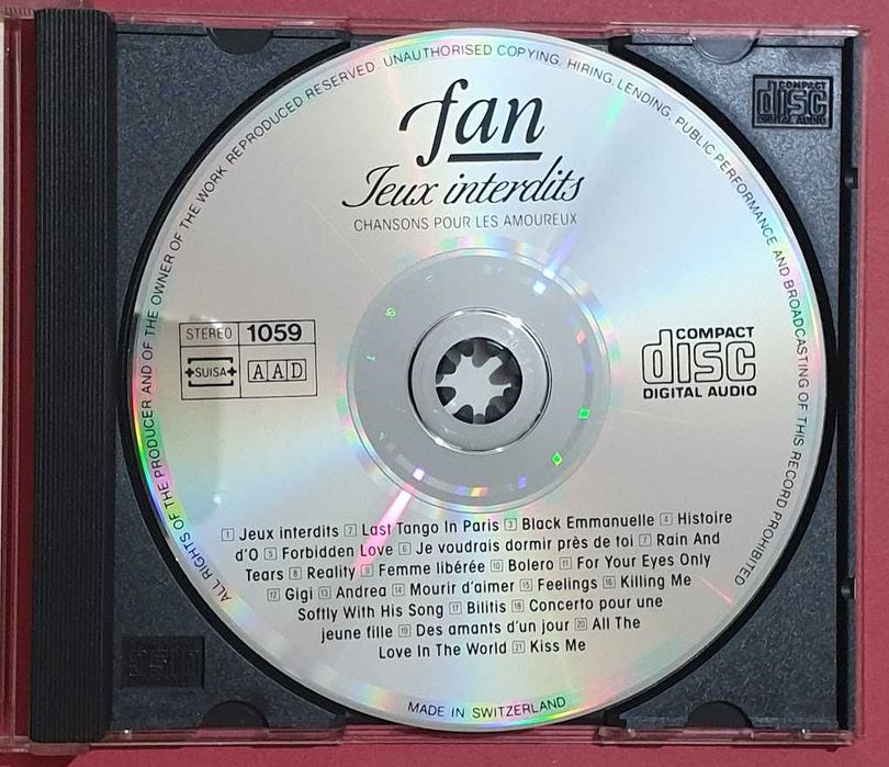 CD - Jeux Interdits - Chansons pour les amoureux