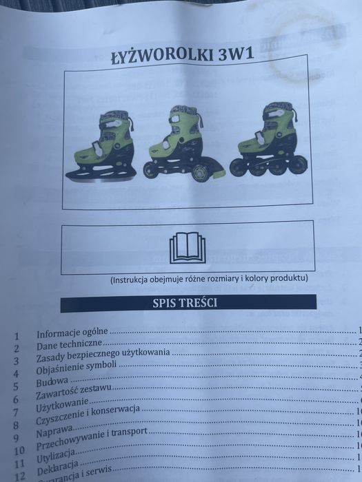 Łyżworolki 3w1 rozmiar 34-37