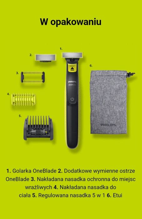 Nowe Philips One Blade oraz 3 dodatkowe ostrza wymienne