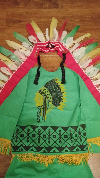 Strój kostium karnawałowy indianin