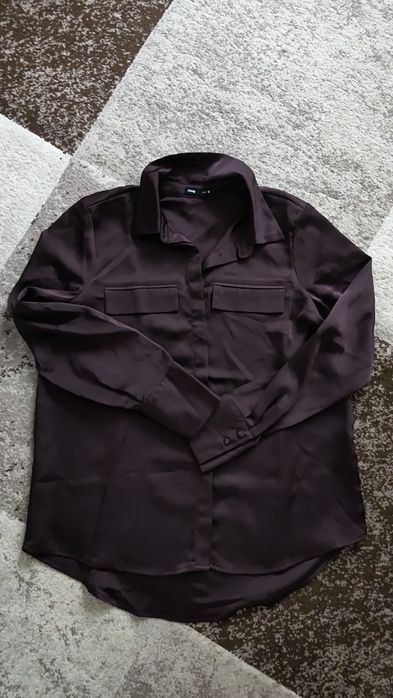 Burgundowa koszula Sinsay M