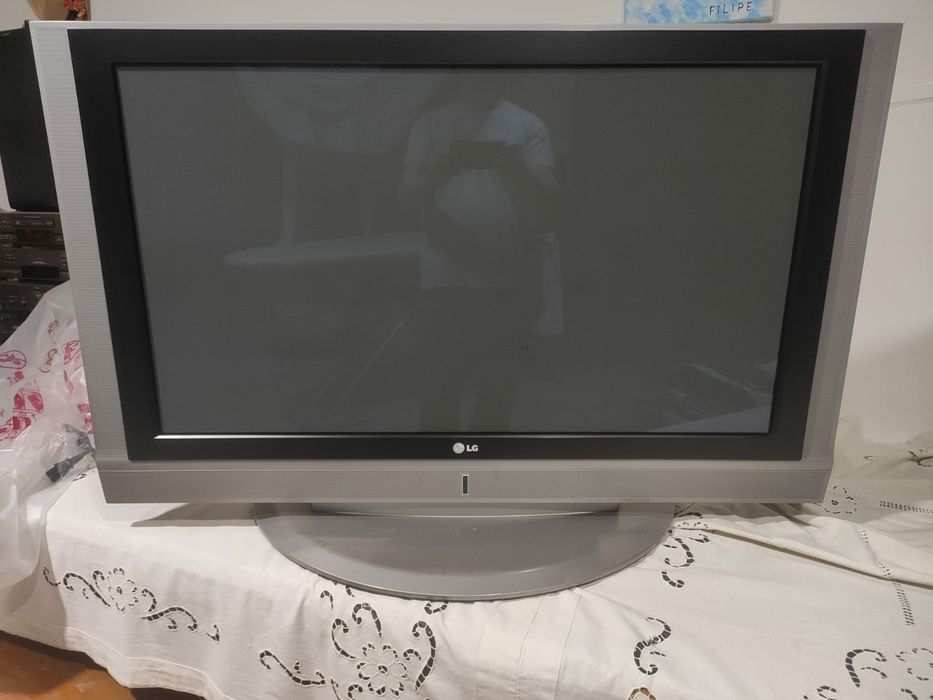 Televisão a funcionar