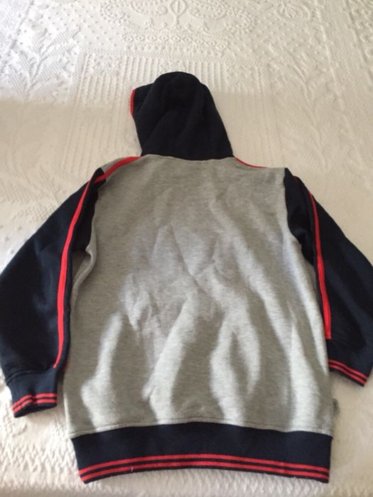 Sweat de algodão com capuz tamanho 9-10anos