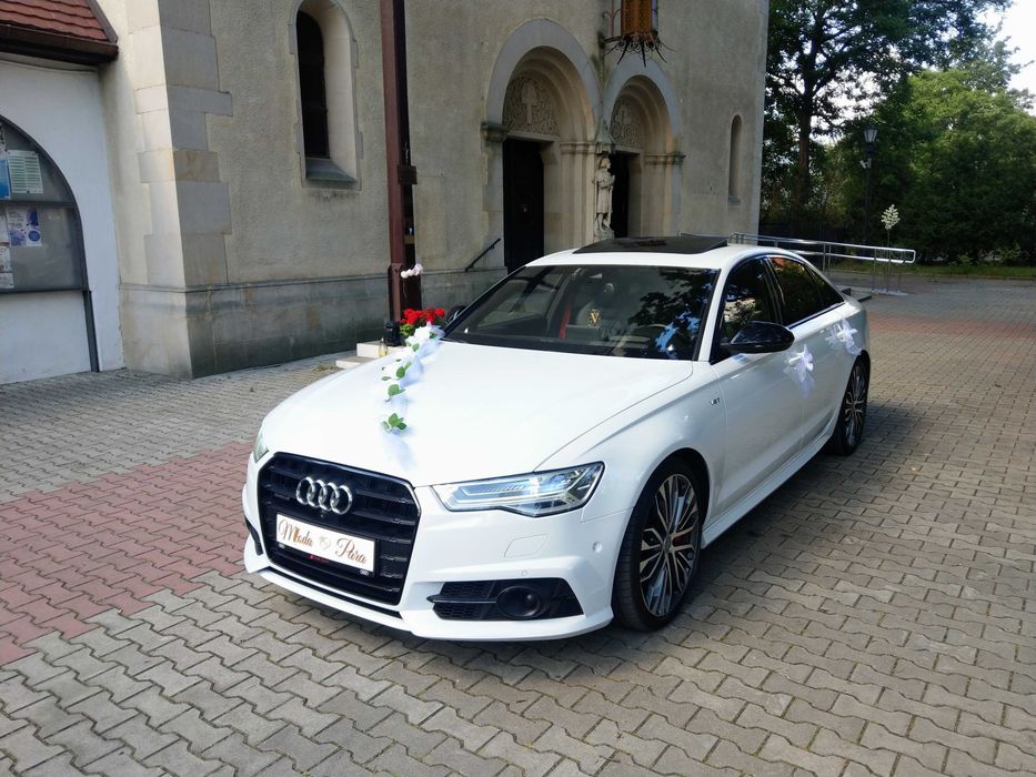 Auto Do Ślubu!!! Piękne Audi A6 Limuzyna Biała Perła!!!