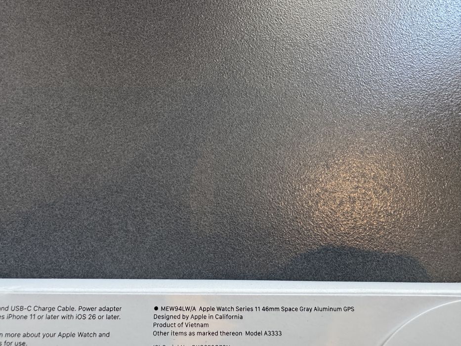 Нові Apple Watch Series 11 GPS Jet Black Aluminum Case smart годинник