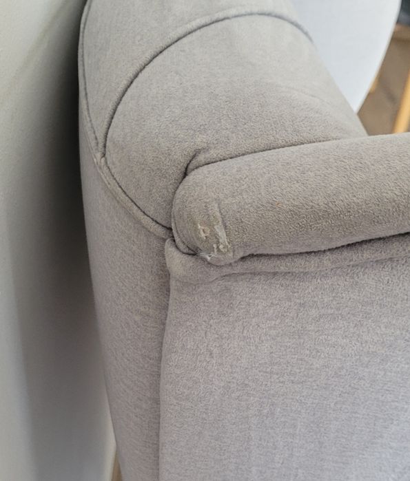 Fotel uszak + podnóżek