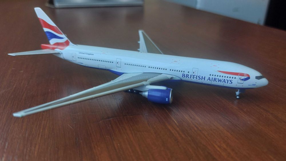 Miniatura Gemini Jets 777-200 British Airways 1:400