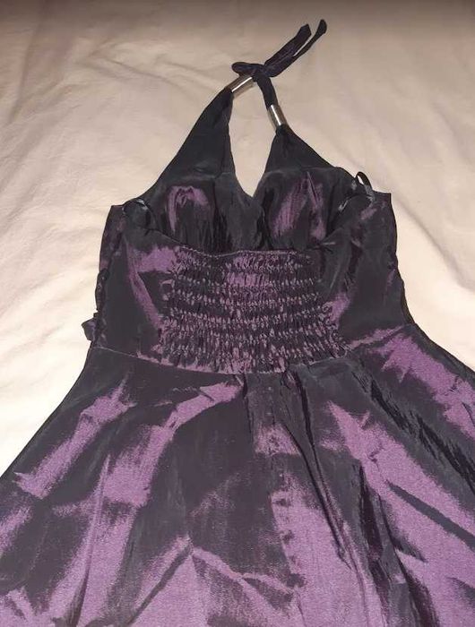 Vestido curto c/ laço