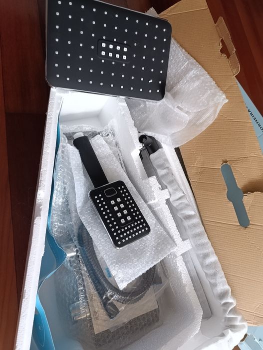 Chuveiro preto  para duche rampa