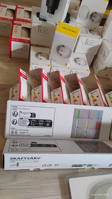 Przełączniki Wtyczki Żarówki IKEA Zestaw Mega