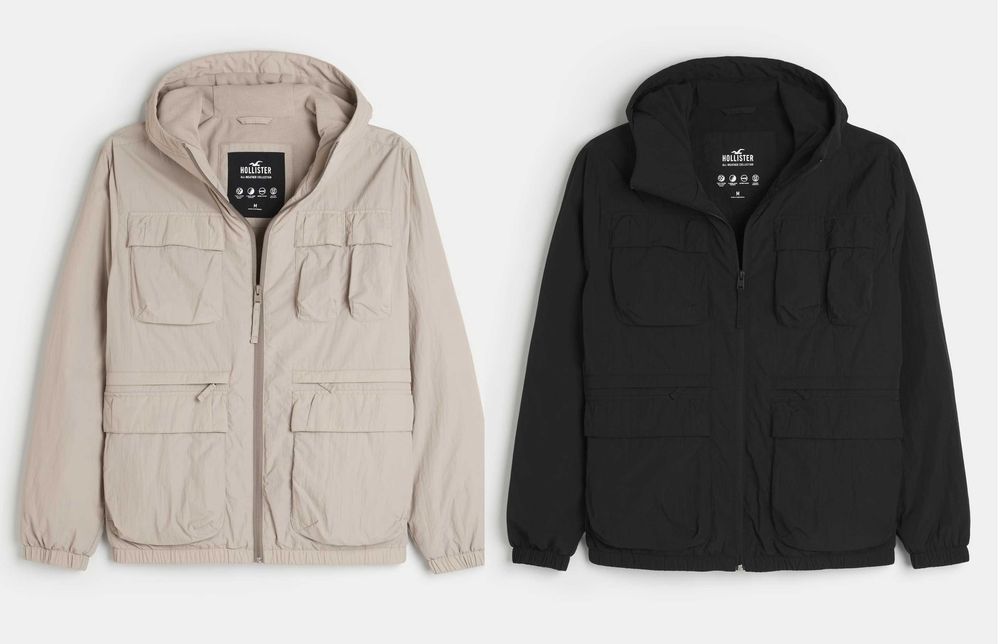 Куртка ветрівка Hollister Abercrombie & Fitch (L, XL, XXL) Оригінал