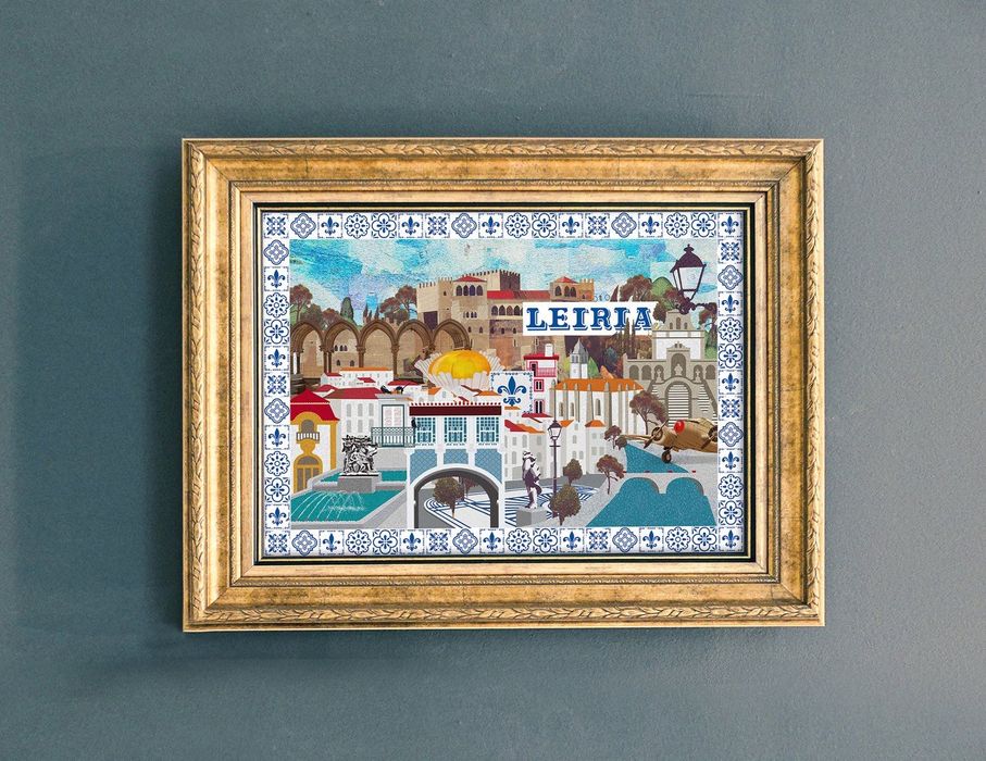 Ilustração "Leiria" - 50x70 cm
