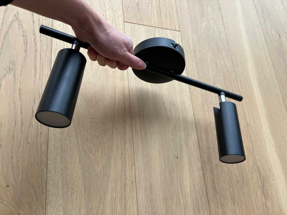 nowoczesna lampa sufitowa czarna