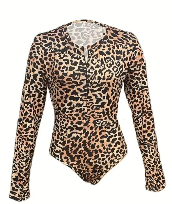 Елегантне Боді з леопардовим принтом