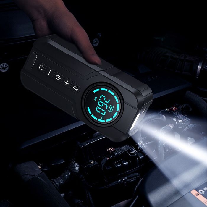 Пусковий пристрій 4в1 Jump Starter + Компресор 10000mAh (Бустер)