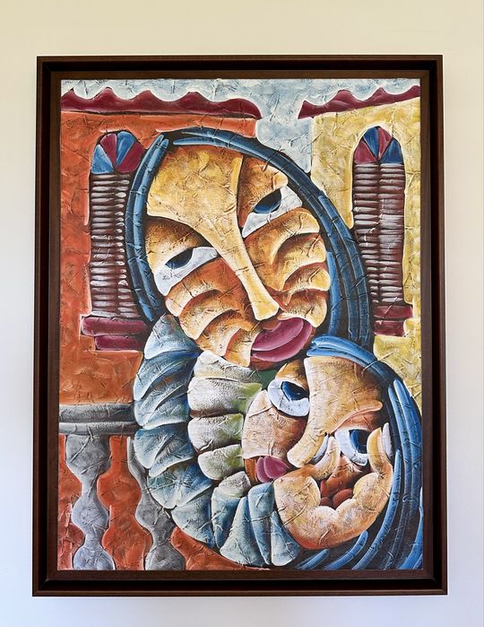 Quadros a Óleo - Mãe e Filho(a)