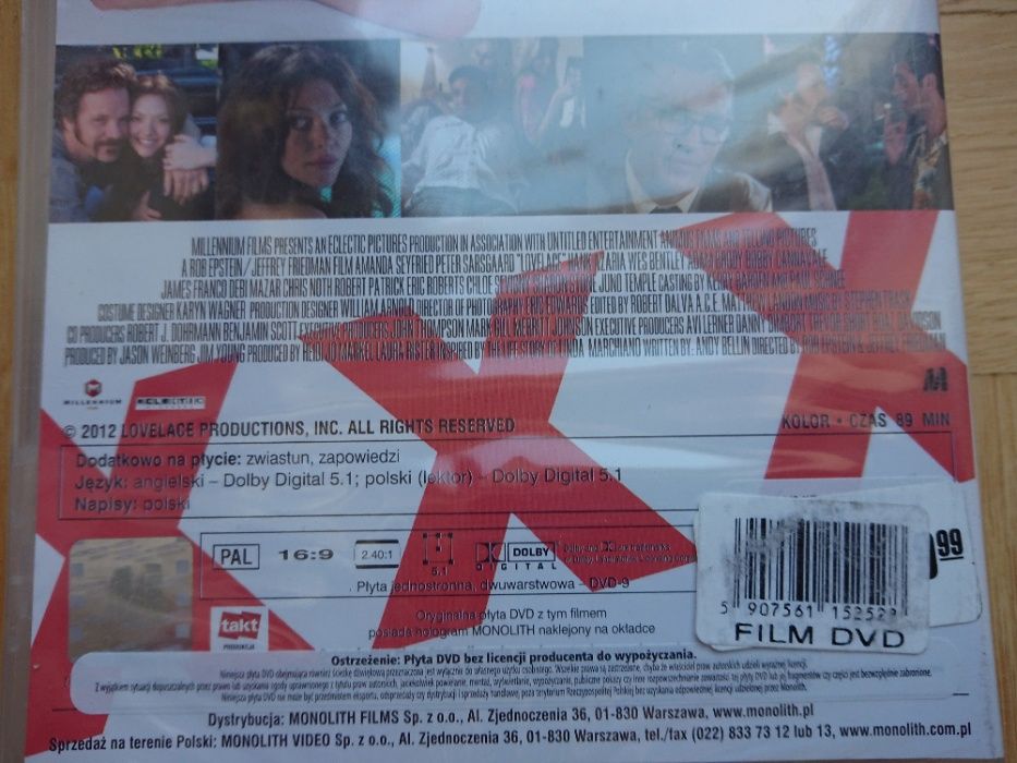 KRÓLOWA XXX dvd historia Lindy Lovlance z Głębokie Gardło Folia Unikat