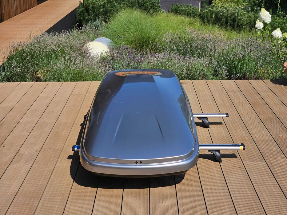 ZESTAW Bagażnik + Box Dachowy Inter Pack Zenith 6.5 + THULE 120cm do BMW i innych