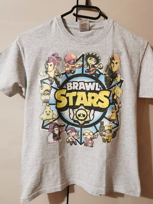 Bluzka koszulka krótki rękaw Brawl Stars 140 Fruit of the Loom szara