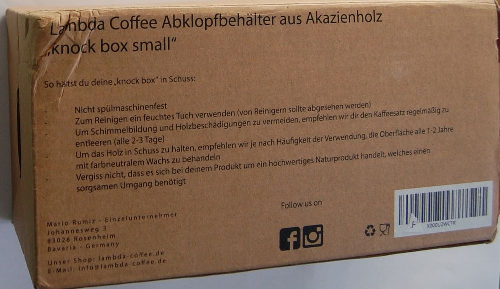 Pudełeczko Drewniane Lambda coffee