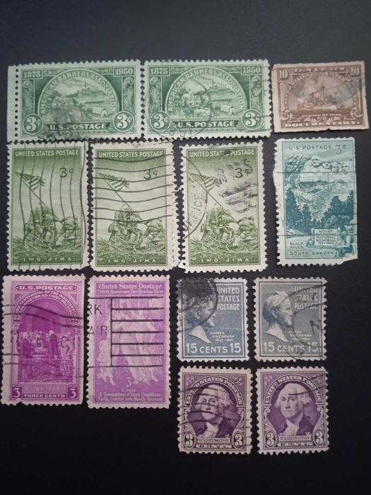 Марки Америки, США, мира.