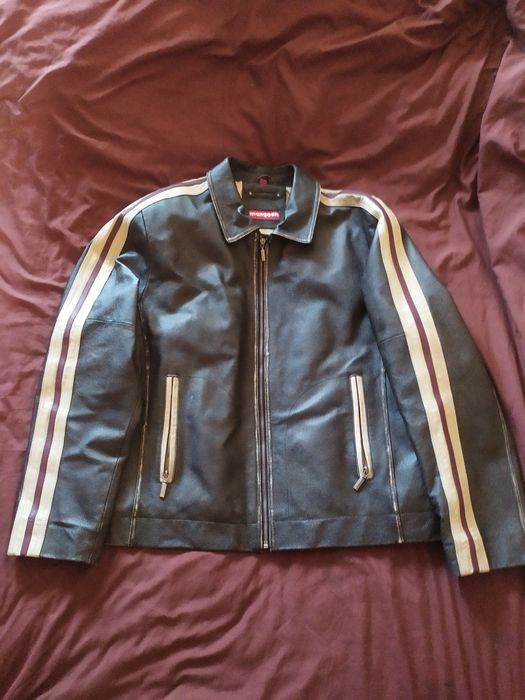 Легендарна вiнтажна шкiряна куртка mangoon.Мото