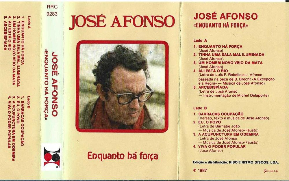 José Afonso	- - - - -		Enquanto Há Força	- - - - -	K7