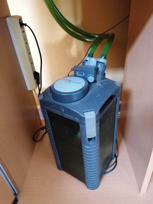 Aquário com C 1500 x L 500 x A680 mm, móvel, luminária e filtro