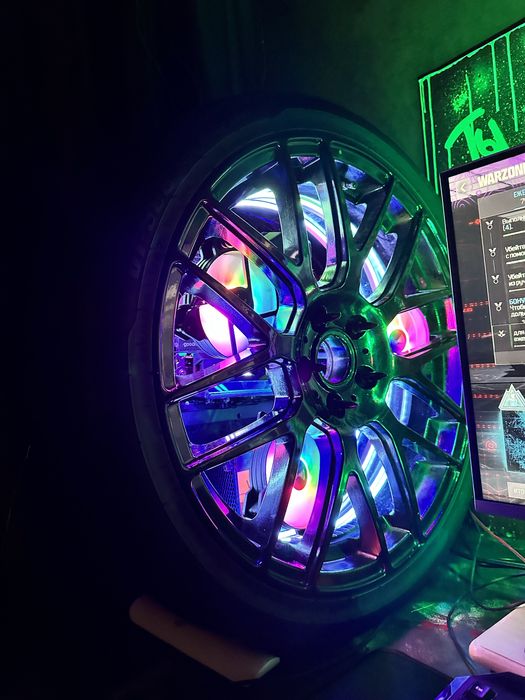 Продам кастомный пк , сборка компьютера в колесе .