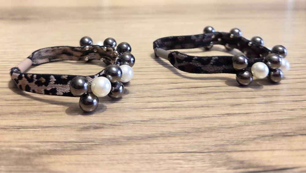 Komplet gumek do włosów w Panterkę