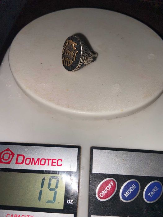 Печатка  мужская серебро, размер 20,21