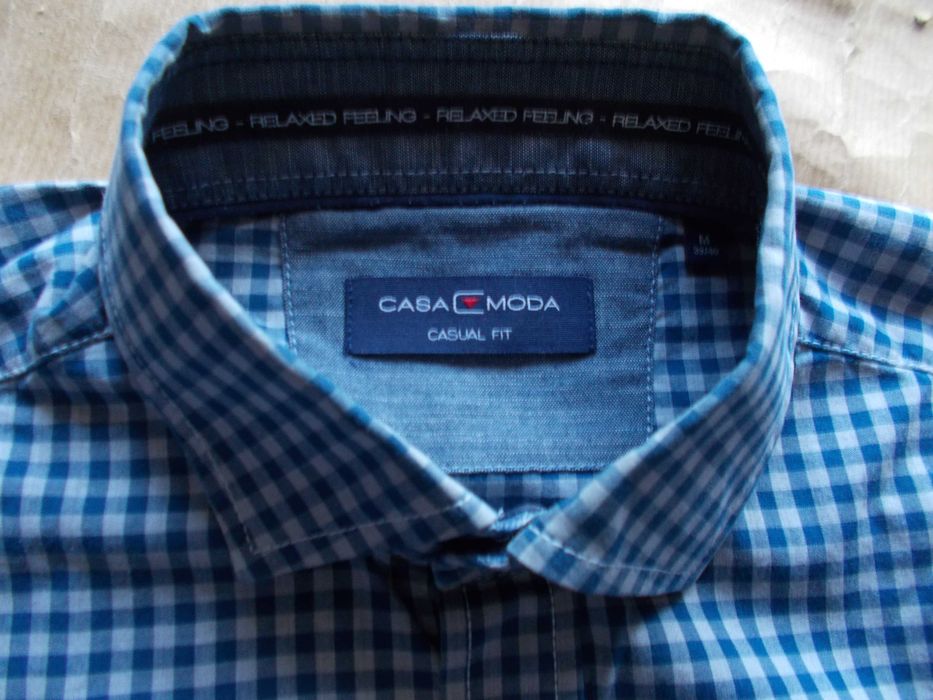 M- CASA MODA Premium - Designerska Koszula Męska M 39/40 cm Szwajcaria