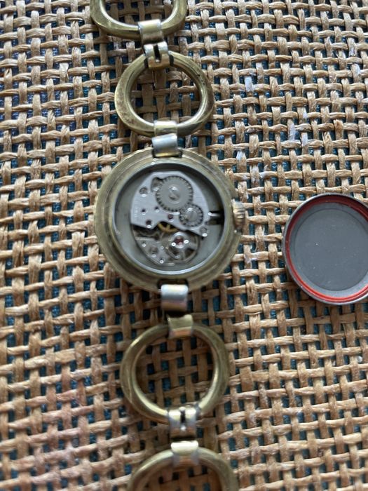 Piekny niemiecki GUB -Glautshutte plater  40-50 tych XX na 17 rubinach