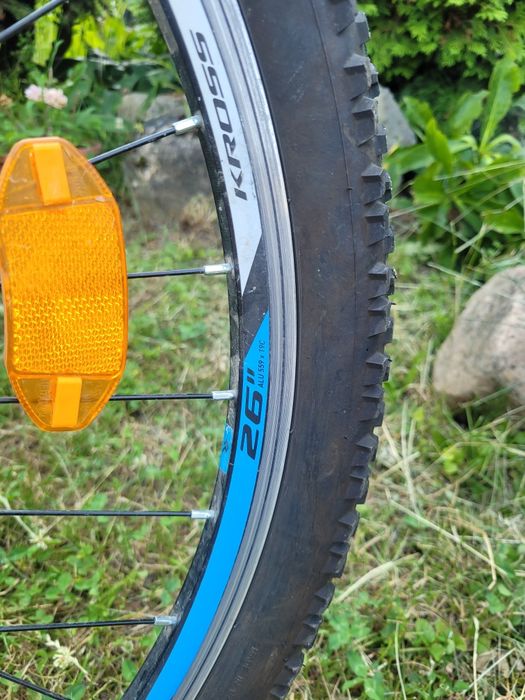 Rower Kross Hexagon 1.0, rama S  niebieski mat Idealny